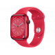 Apple Watch Series 8 GPS, Boîtier en aluminium (PRODUCT)RED 45mm avec bracelet sport M/L (PRODUCT)RED