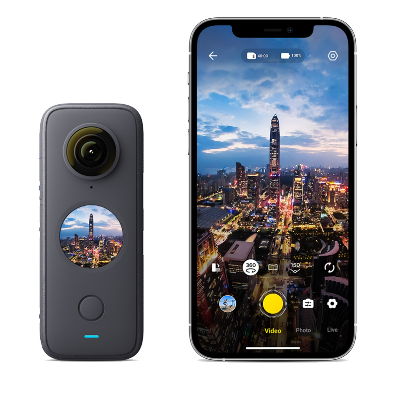 Caméra d'action étanche Insta360 ONE X2-360 degrés