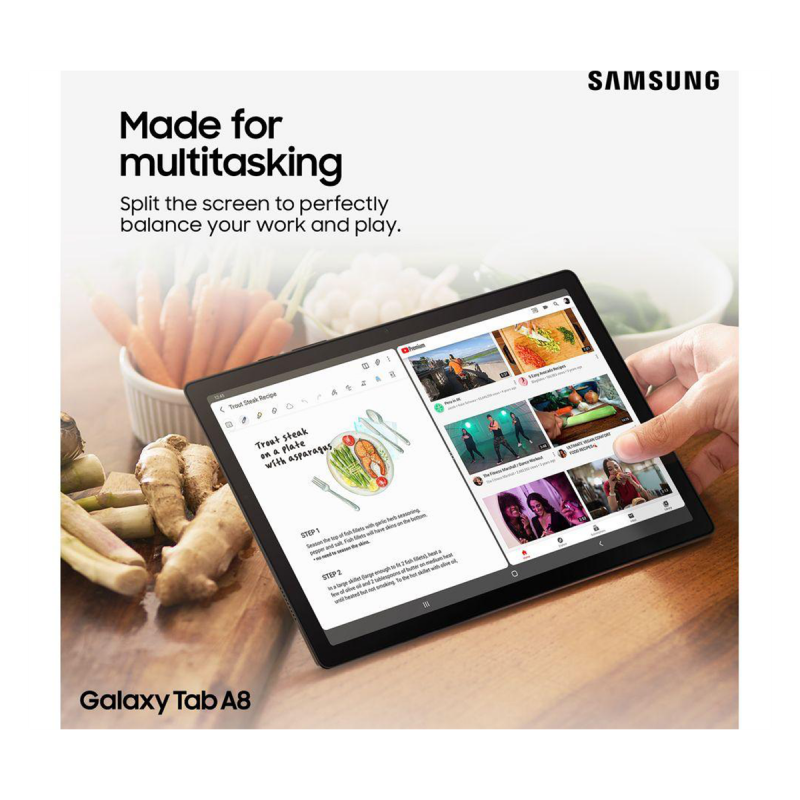 Tablette Samsung Galaxy Tab A8 (10,5", 64 Go, Wi-Fi) - Graphite