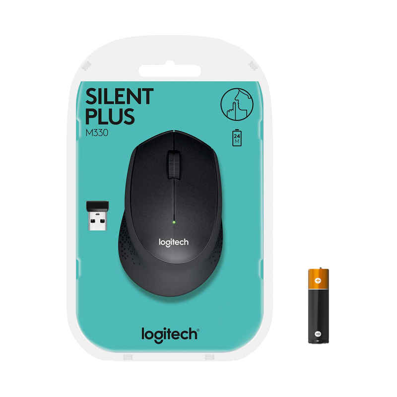 Souris sans fil Logitech M330 Silent Plus - Noir