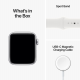 Apple Watch SE 2022 2e génération (GPS, 40 mm) - Boîtier en aluminium argenté avec bracelet sport blanc S/M