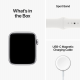 Apple Watch SE 2022 2e génération (GPS, 44 mm) - Boîtier en aluminium argenté avec bracelet sport blanc S/M