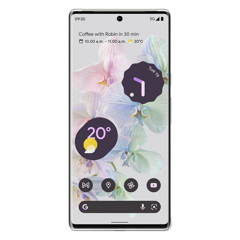 Smartphone Google Pixel 6 Pro 5G (12 Go + 128 Go, double SIM) - Blanc nuageux