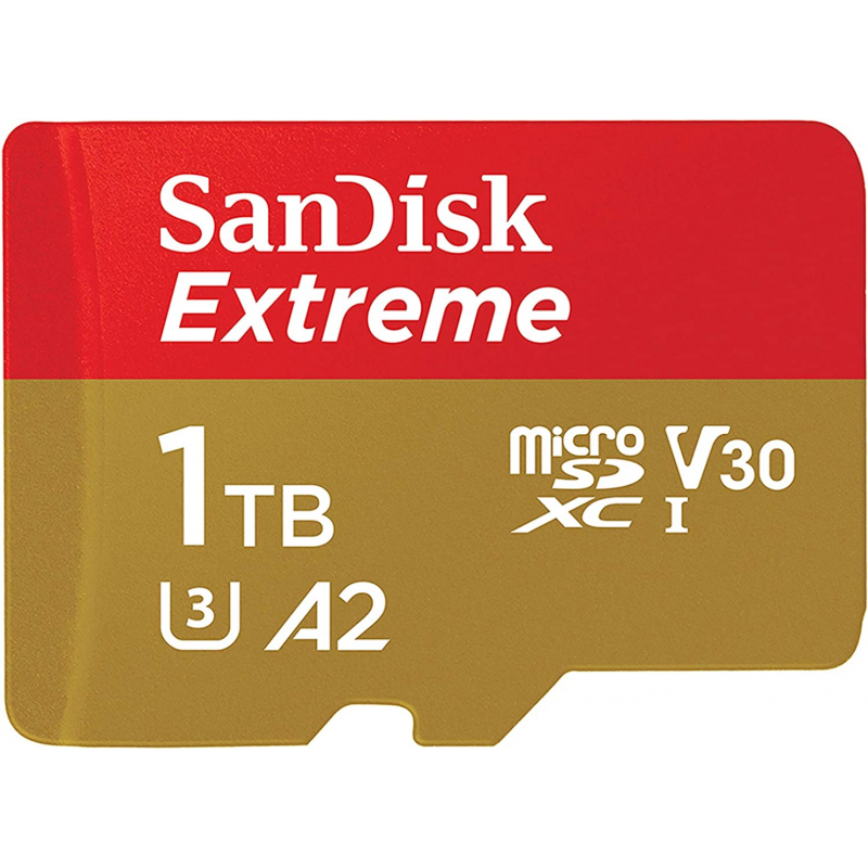 Carte mémoire microSDXC SanDisk Extreme 1 To (A2, classe 10, UHH-I, U3, V30)