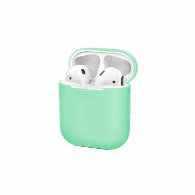 coque en silicone pour Apple AirPods - Coast Green